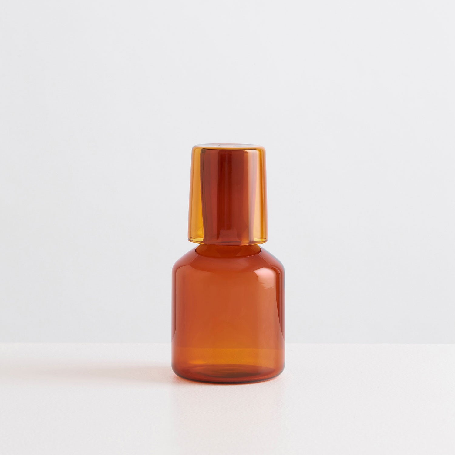Bedside Carafe & Glass - Amber - Slowdown Studio