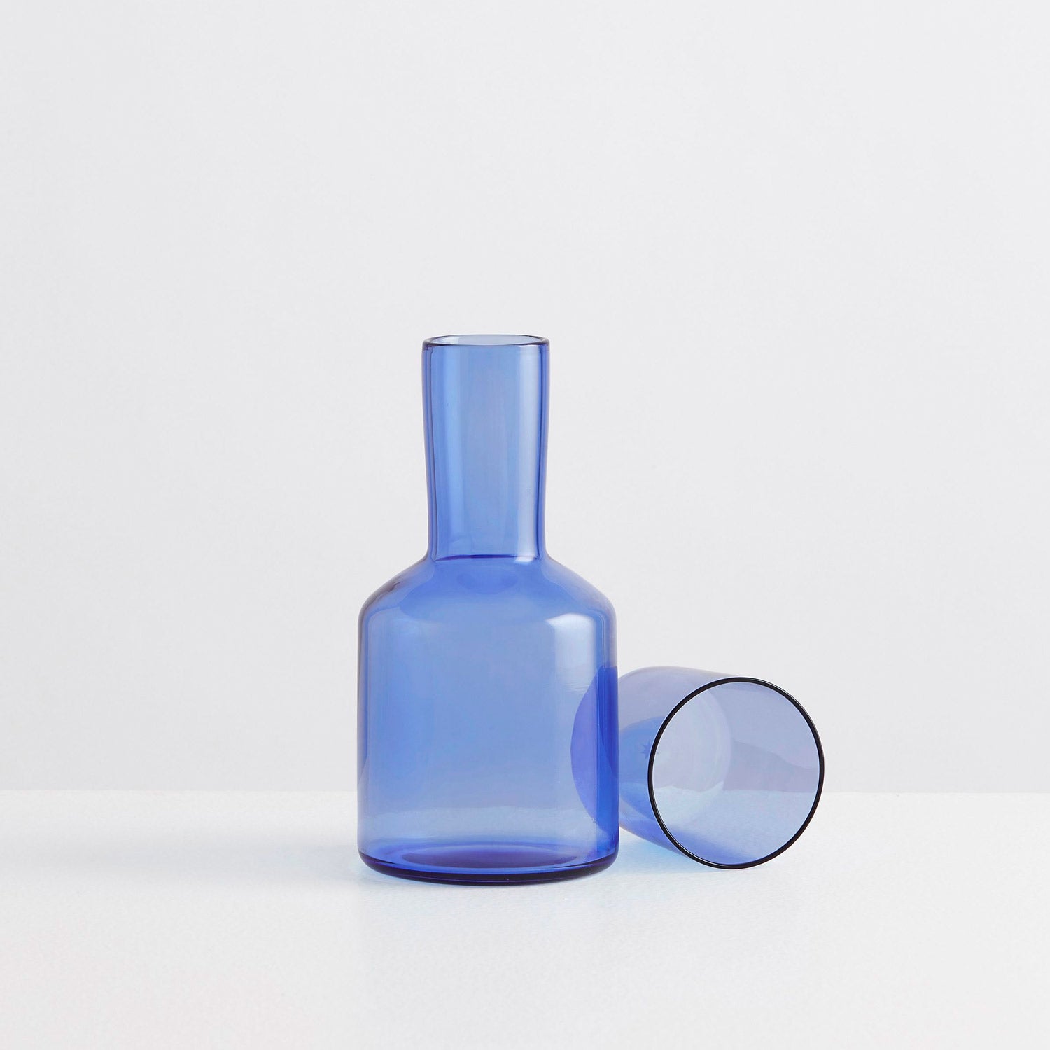 Bedside Carafe &amp; Glass - Azure