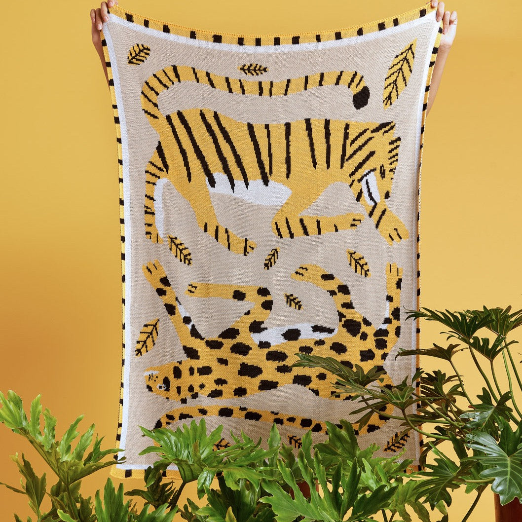 Big Cats Mini Blanket - Slowdown Studio