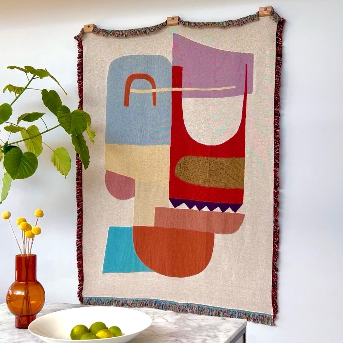 Blanket Hanger Clips - Oak (Set of 3) - Slowdown Studio