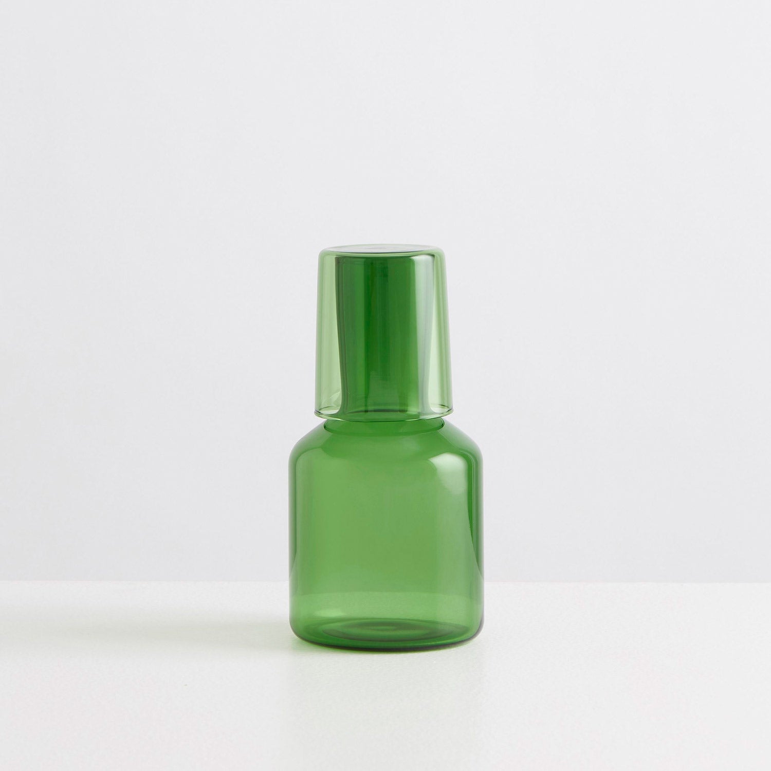 Bedside Carafe & Glass - Green - Slowdown Studio