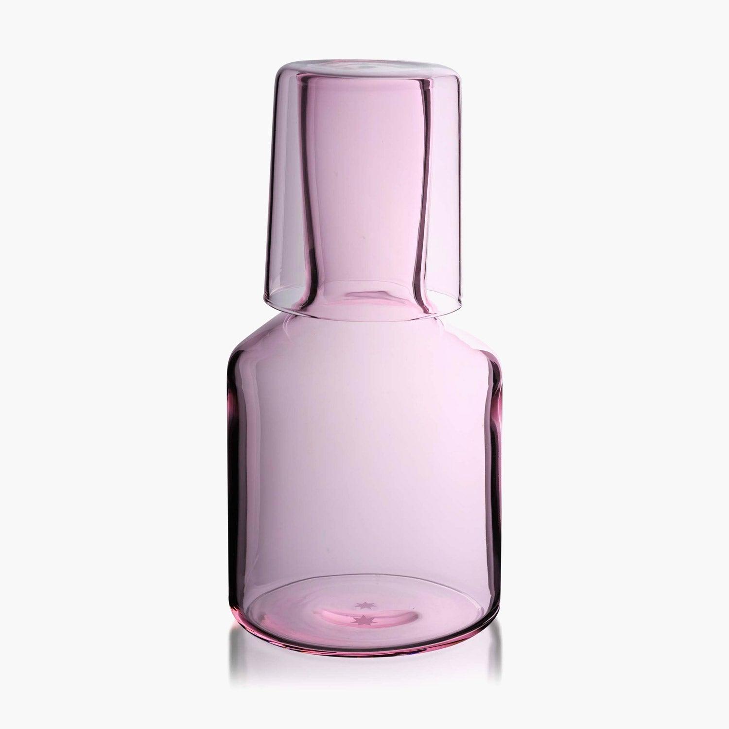 Bedside Carafe & Glass - Pink - Slowdown Studio