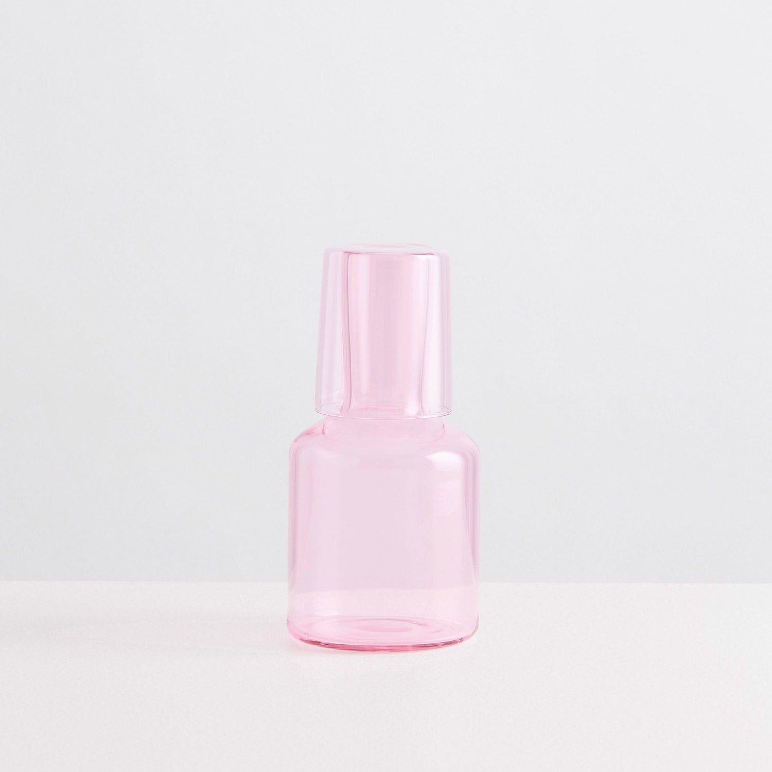 Bedside Carafe & Glass - Pink - Slowdown Studio