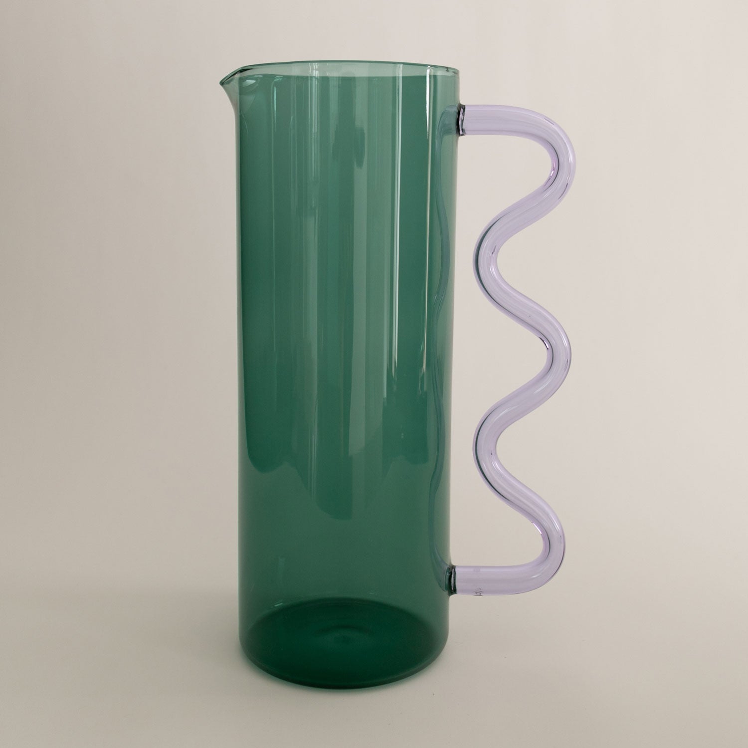 Wave Pitcher - Teal/Lilac - Slowdown Studio