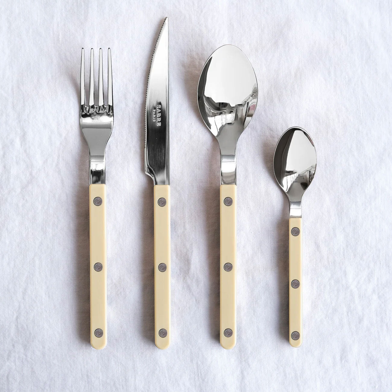 5 Piece Cutlery Set - Ivory