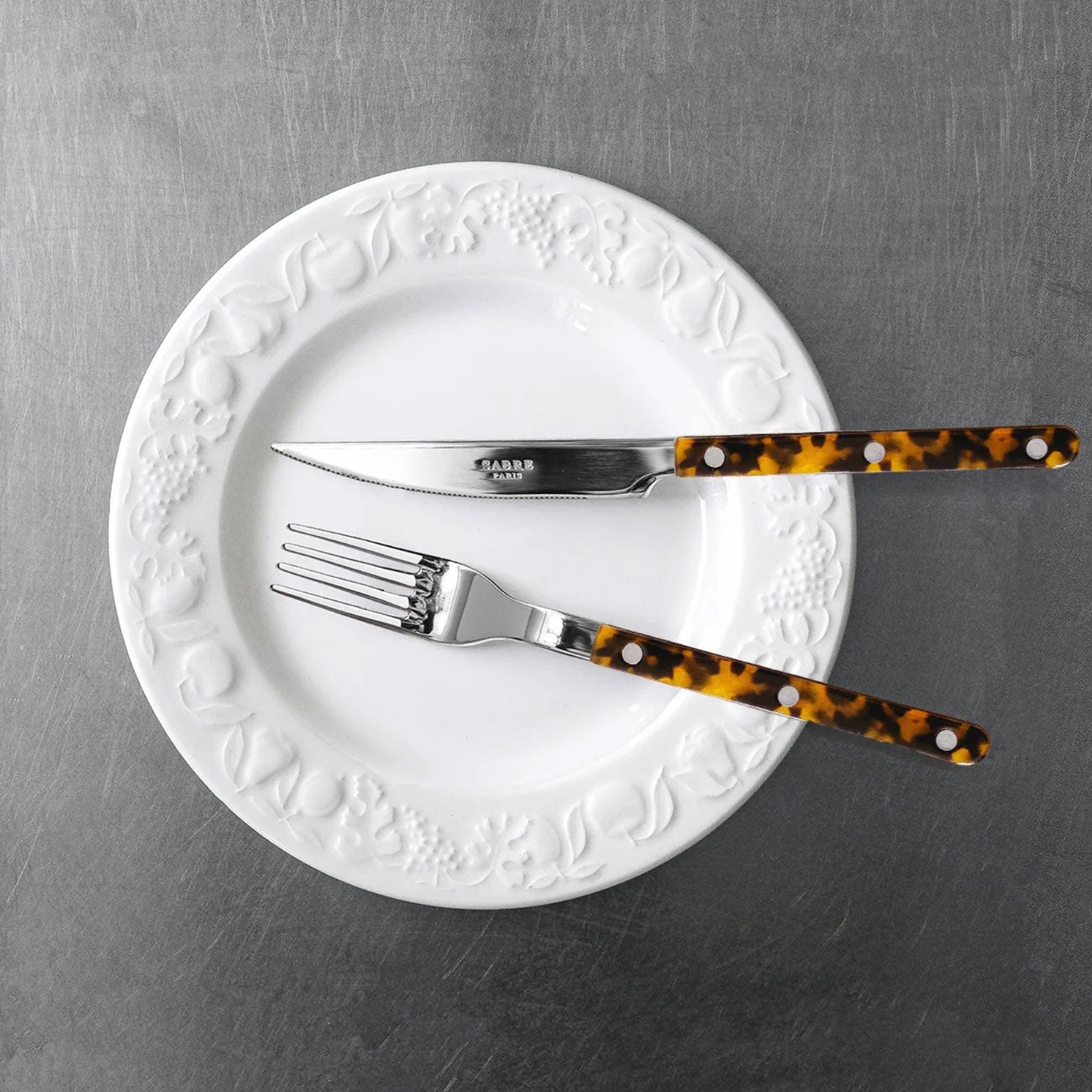 5 Piece Cutlery Set - Tortoise Shell