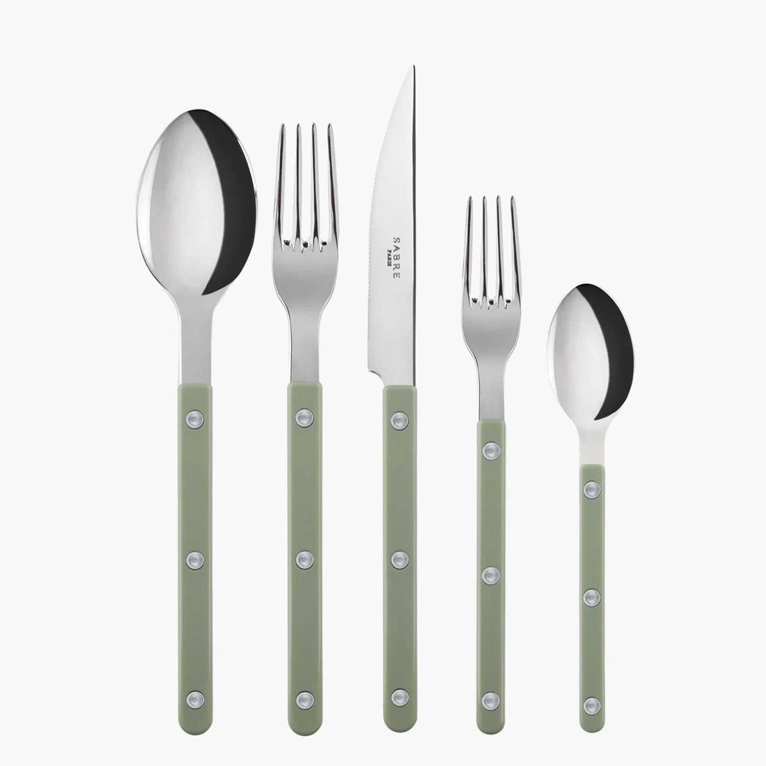 5 Piece Cutlery Set - Asparagus