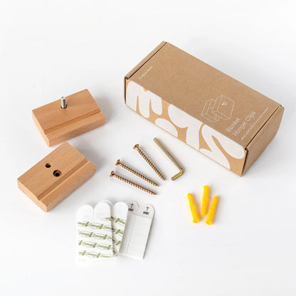 Blanket Hanger Clips - Beechwood (Set of 3)