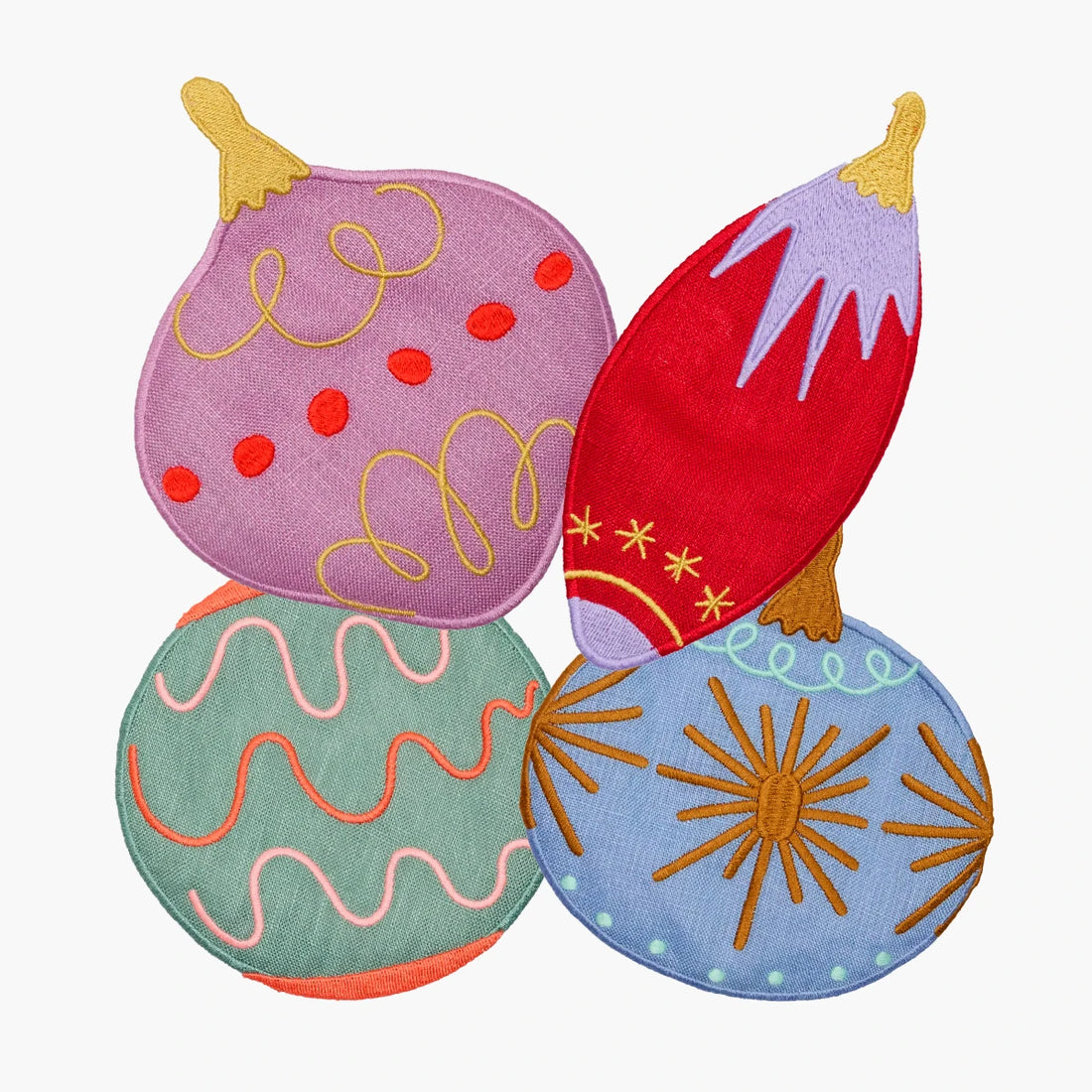 Deck the Halls Coasters - Set of 4