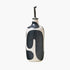 Decorative bottle with black abstract design on a white background