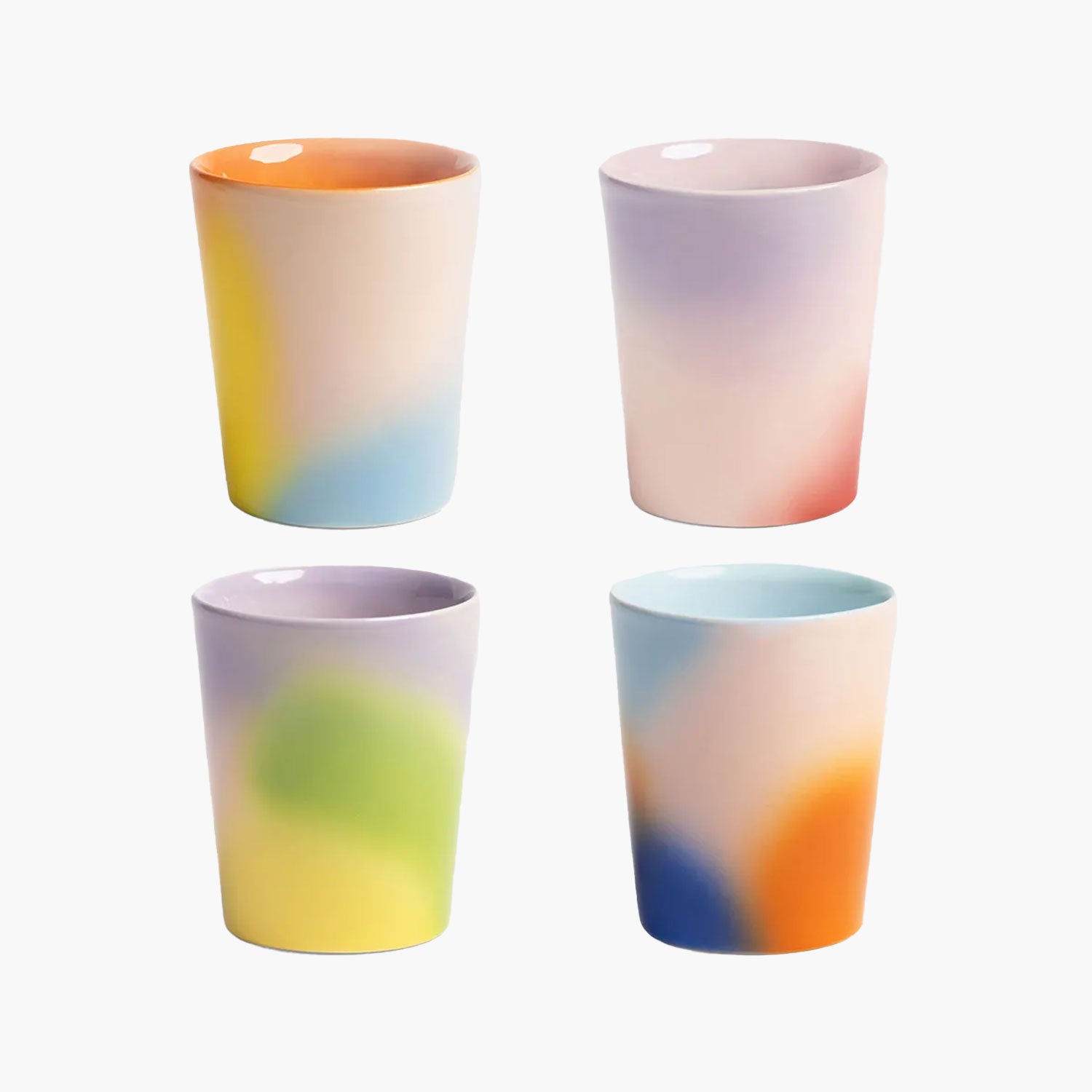 Large Hue Mugs - Set of 4