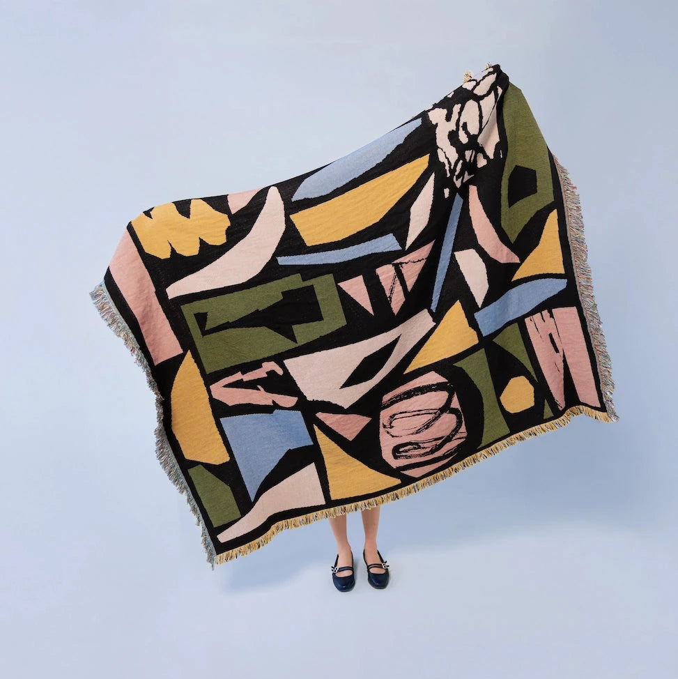 Maribou Throw | Woven Throw Blanket | Woven Wall Art by Slowdown Maribou Throw | Woven Throw Blanket | Woven Wall Art by Slowdown