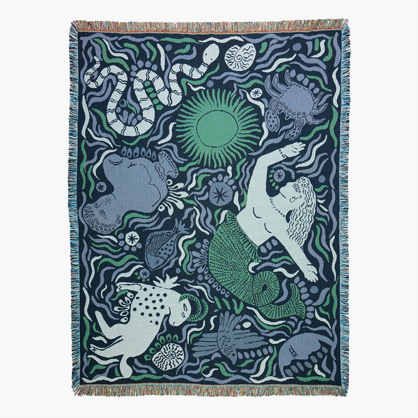 Mythos Throw | Woven Throw Blanket | Wall Art by Slowdown Studio