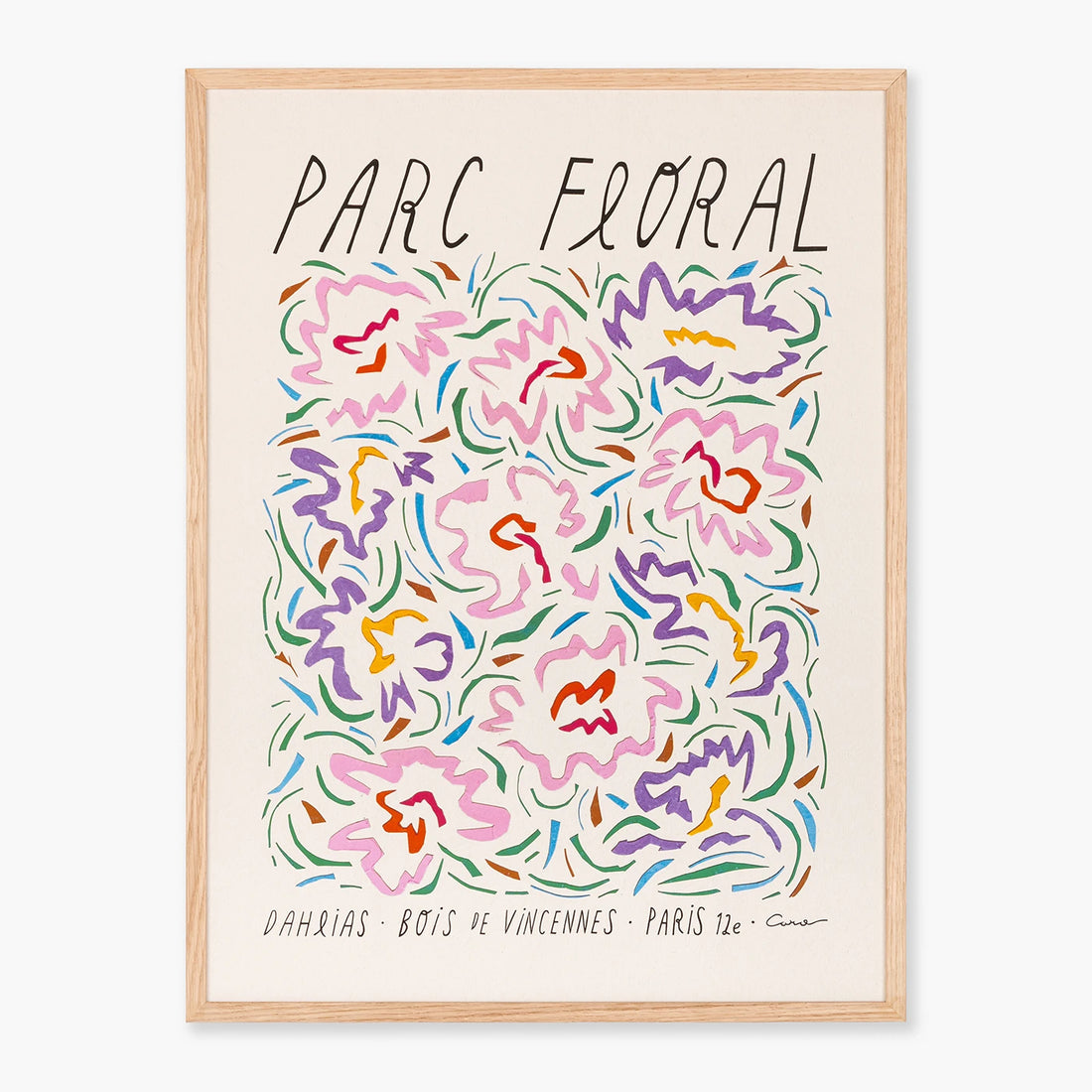 Framed wall art titled &