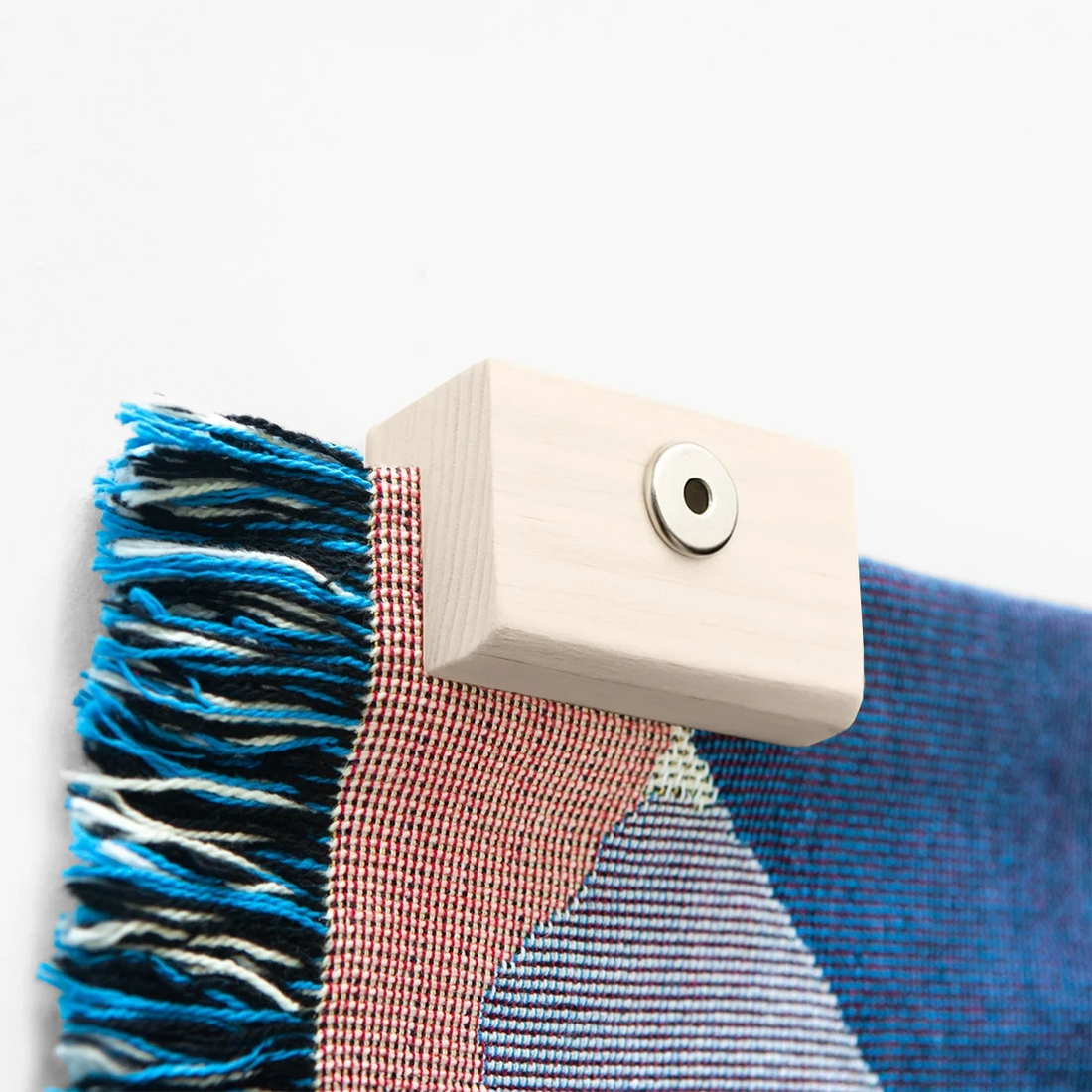 Whitewash blanket hanger clips (Set of 3)