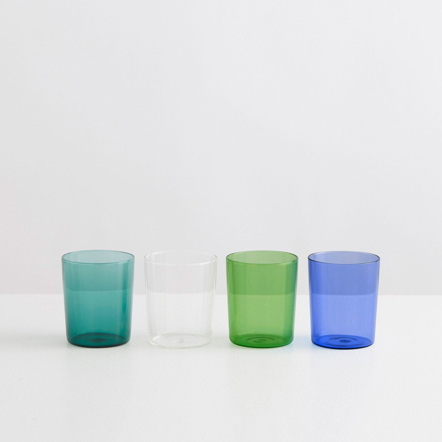 Large Glass Cups - Set of 4 - Winter