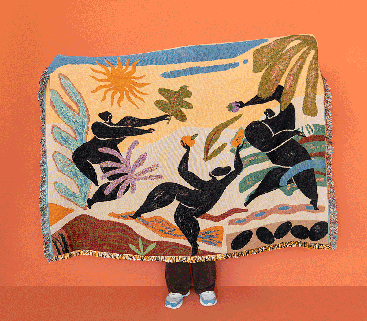 Marais bed throw blanket