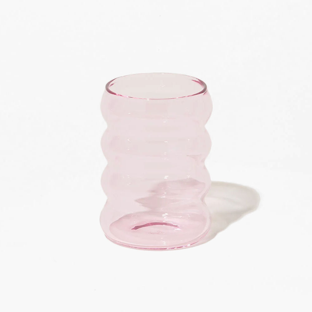 Sophie Lou Jacobsen - Ripple Glass Cup - Pink - Moda Operandi